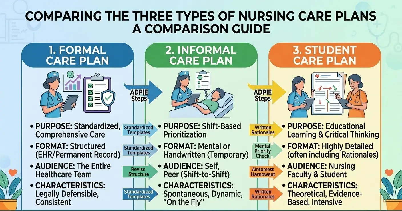What are the Different Types of Nursing Care Plans