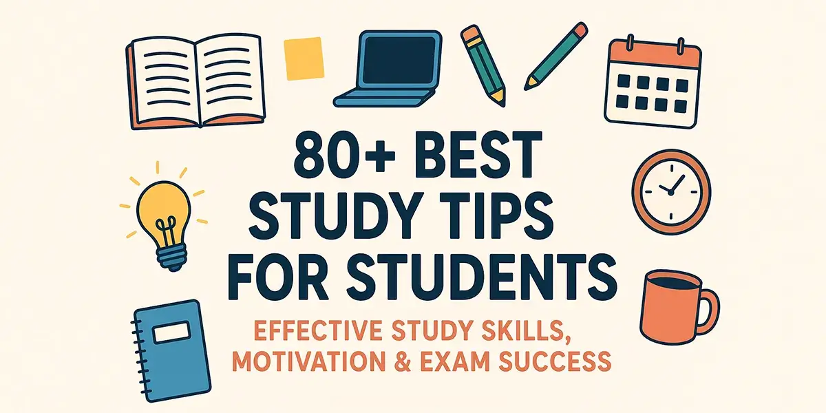 80+ Best Study Tips for Students: Effective Study Skills, Motivation & Exam Success